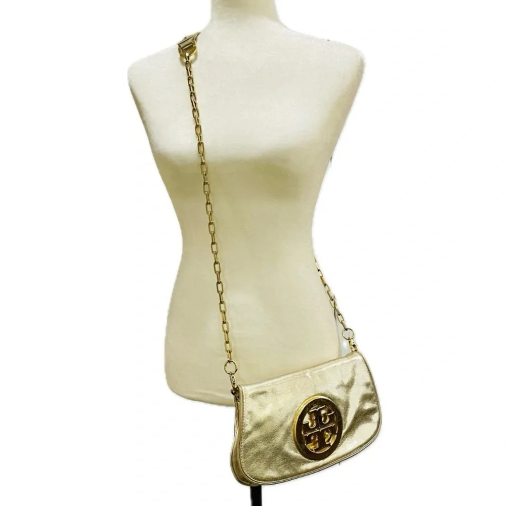 Tory Burch Reva Gold Chain Shoulder Bag - Picture 7 of 16